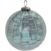 Clayre & Eef 6GL3743 Bola de Navidad Ø 12x12 cm Bola de Navidad Turquesa