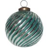 Clayre & Eef 6GL3762 Adorno para árbol de Navidad Ø 10x10 cm Verde - Plateado