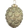 Clayre & Eef 6GL3788 Adornos de Navidad Ø 8x10 cm Adornos de Navidad verdes