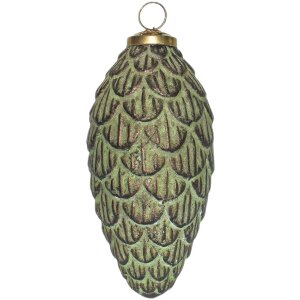 Esfera de Navidad Clayre & Eef Ø 7x15 cm Verde...