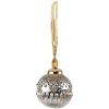 Clayre & Eef 6GL3817 Bola de Navidad Ø 7x10 cm Bola de Navidad Plateada