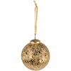 Clayre & Eef 6GL3830 Adorno de Navidad Ø 9x10 cm Adorno de Navidad dorado