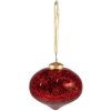 Clayre & Eef 6GL3834 Adornos de Navidad Ø 9x9 cm Adornos de Navidad rojos