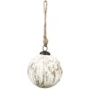 Clayre & Eef 6GL3861 Bola de Navidad Ø 9x10 cm Bola de Navidad Marrón