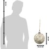 Clayre & Eef 6GL3863 Bola de Navidad Ø 20x20 cm Bola de Navidad Marrón