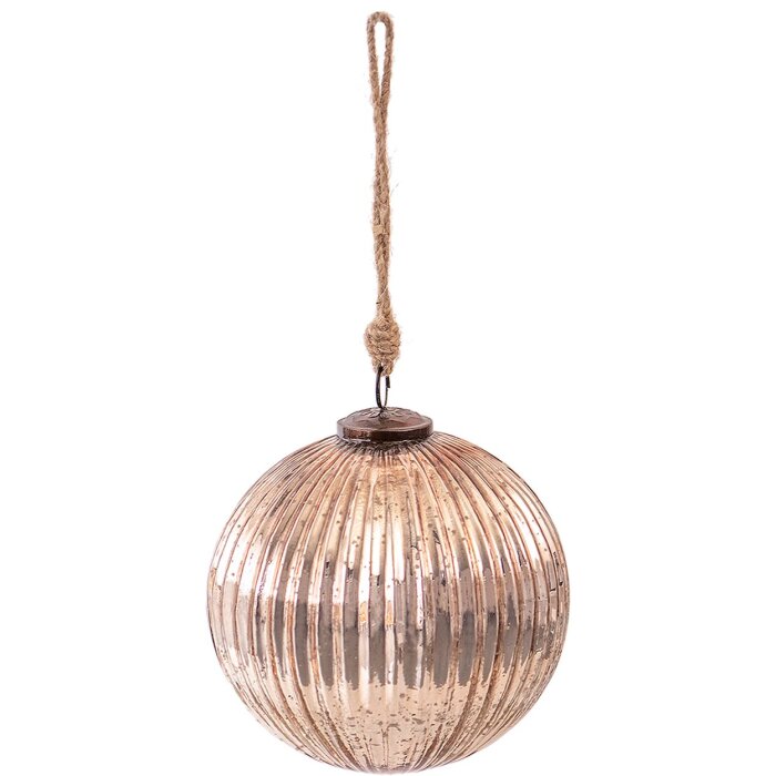 Clayre & Eef 6GL3888 Bola de Navidad Ø 15x15 cm Bola de Navidad dorada