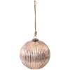 Clayre & Eef 6GL3889 Adorno de Navidad Ø 20x20 cm Adorno de Navidad dorado XL