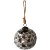 Clayre & Eef 6GL3916 Bolas de Navidad Ø 10x10 cm Bolas de Navidad negras