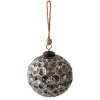 Clayre & Eef 6GL3917 Bola de Navidad Ø 12x12 cm Bola de Navidad Negra
