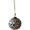 Clayre & Eef 6GL3918 Bola de Navidad Ø 15x15 cm Bola de Navidad Negra