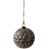 Clayre & Eef 6GL3919 Bola de Navidad Ø 20x20 cm Bola de Navidad Negra XL