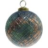 Clayre & Eef 6GL4043 Adornos para el árbol de Navidad Ø 10x10 cm Verde - Marrón