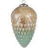 Clayre & Eef 6GL4046 Bola de Navidad Ø 11x20 cm Turquesa