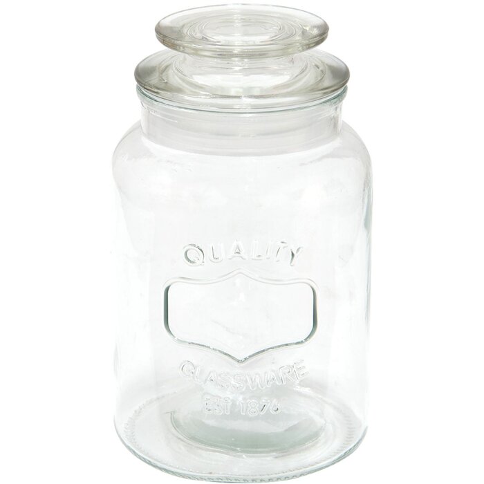 Clayre & Eef 6GL4065 Tarro con tapa Ø 11x19 cm