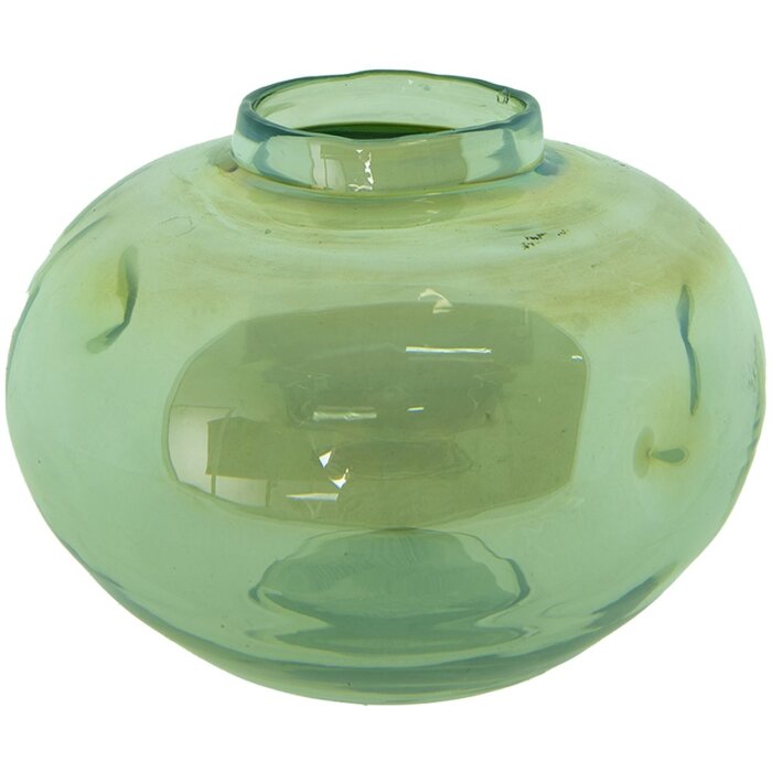 Clayre & Eef 6GL4090 Jarrón Ø 15x11 cm Verde