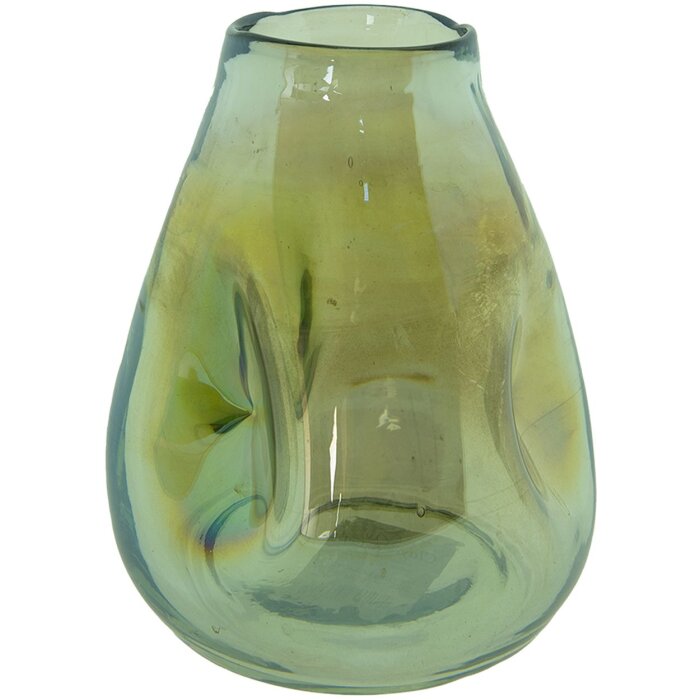 Clayre & Eef 6GL4092GR Jarrón Ø 13x16 cm Verde