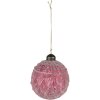 Clayre & Eef 6GL4129 Bola de Árbol de Navidad Ø 8x8 cm (Juego de 2) Rojo