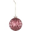 Clayre & Eef 6GL4143 Bola de Árbol de Navidad Ø 8x8 cm (Juego de 4) Rojo
