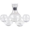Clayre & Eef 6GL4186 Juego de jarras Ø 15x22 cm - Ø 9x9 cm (4x) 1740 ml - 375 ml
