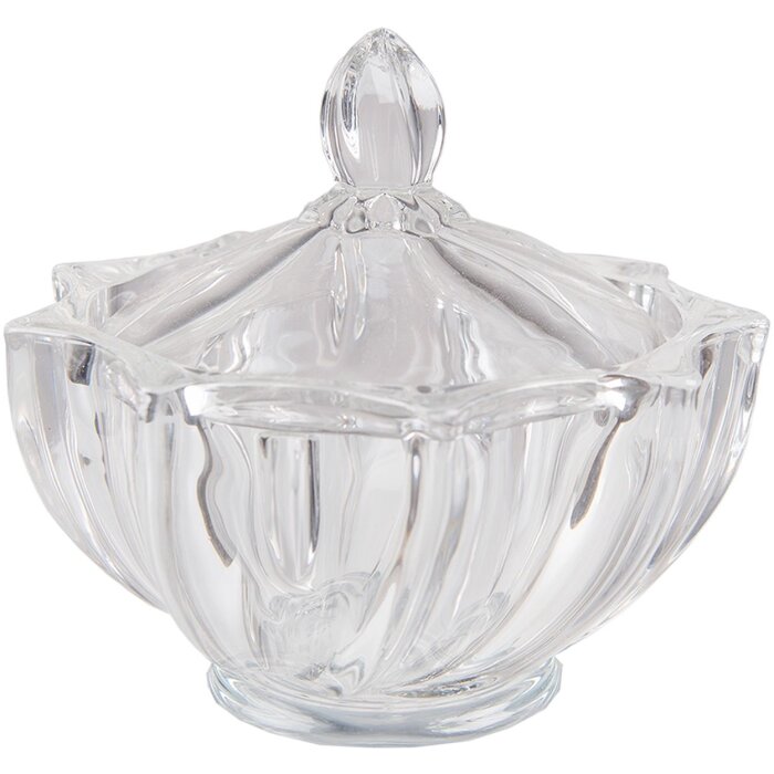 Clayre & Eef 6GL4187 Bol con Tapa Ø 12x12 cm