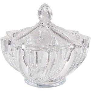 Clayre & Eef 6GL4187 Bol con Tapa Ø 12x12 cm