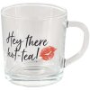 Clayre & Eef 6GL4249 Vaso de té 11x8x9 cm - 200 ml Negro