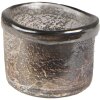 Clayre & Eef 6GL4278 Portacandelitas Ø 8x6 cm Vidrio Marrón Portavelas