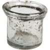 Clayre & Eef 6GL4281 Portacandelitas Ø 10x9 cm Portavelas de vidrio