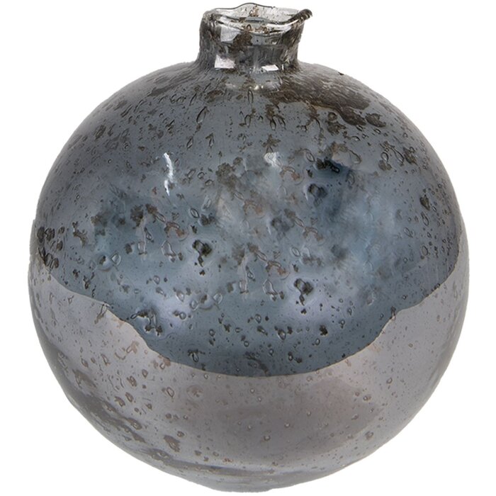 Clayre & Eef 6GL4287 Jarrón Ø 13x13 cm Gris
