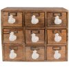 Clayre & Eef 6H2176 Mini Cómoda 34x12x30 cm Marrón