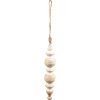 Clayre & Eef 6H2240 Adorno decorativo Ø 5x23 cm Beige - Blanco