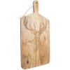 Clayre & Eef 6H2259 Decoración Tabla de Cortar 25x50x2 cm Marrón