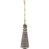 Clayre & Eef 6H2273 Adorno Decoración Ø 6x16 cm Gris