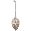 Clayre & Eef 6H2283 Adorno Decoración Ø 7x12 cm Colgante Beige - Marrón