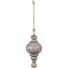 Clayre & Eef 6H2286 Adorno Decoración Ø 7x15 cm Gris - Marrón Colgante