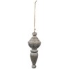 Clayre & Eef 6H2287 Adorno Decoración Ø 7x19 cm Gris - Marrón Colgante
