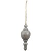 Clayre & Eef 6H2288 Adorno Decoración Ø 7x19 cm Gris - Marrón Colgante