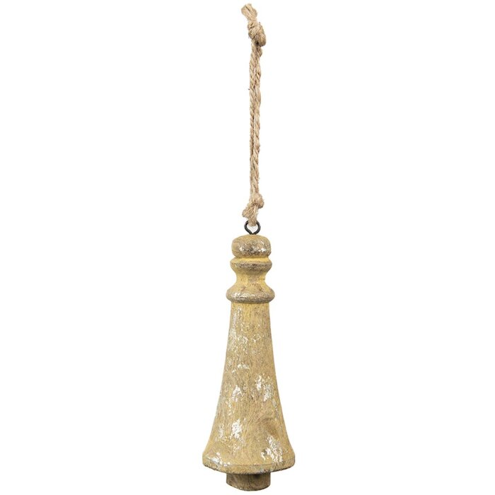 Clayre & Eef 6H2299 Adorno Decoración Ø 6x16 cm Colgante Marrón