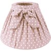 Clayre & Eef 6LAK0538L Pantalla Ø 25x16 cm - E27 Marrón - Blanca