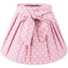 Clayre & Eef 6LAK0540L Pantalla Ø 25x16 cm - E27 Rosa - Blanca