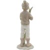 Clayre & Eef 6PR3650 Decoración Niño con Esquí 9x7x21 cm Rosa - Blanco