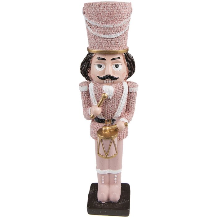 Clayre & Eef 6PR3674 Decoración Cascanueces 5x4x20 cm Rosa