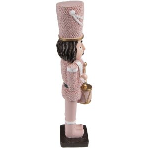 Clayre & Eef 6PR3674 Decoración Cascanueces 5x4x20 cm Rosa
