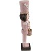 Clayre & Eef 6PR3674 Decoración Cascanueces 5x4x20 cm Rosa