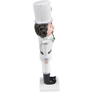 Clayre & Eef 6PR3677 Decoración Cascanueces 5x4x19 cm Blanco