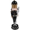 Clayre & Eef 6PR3688 Decoración Cascanueces 5x5x17 cm Negro
