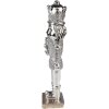 Clayre & Eef 6PR3694 Decoración Cascanueces 5x4x19 cm Color plata