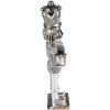 Clayre & Eef 6PR3694 Decoración Cascanueces 5x4x19 cm Color plata
