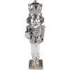 Clayre & Eef 6PR3695 Decoración Cascanueces 5x4x16 cm Color plata