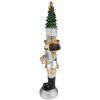 Clayre & Eef 6PR3706 Decoración Cascanueces 5x5x25 cm Color plata